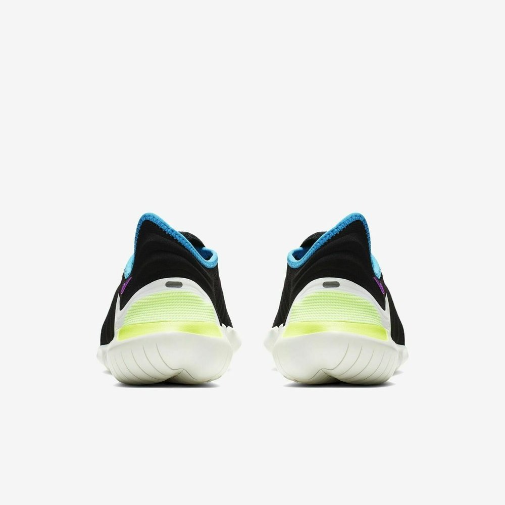 Nike Free RN Flyknit 3.0 Black Volt Neon Men's - Picture 5 of 6